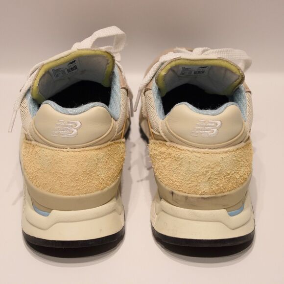 New Balance 998 Made in USA Sandstone Yellow Leather Sneakers Men 11 Light Wear main image 6